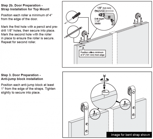How To Install Barn Door Hardware MMI DOOR